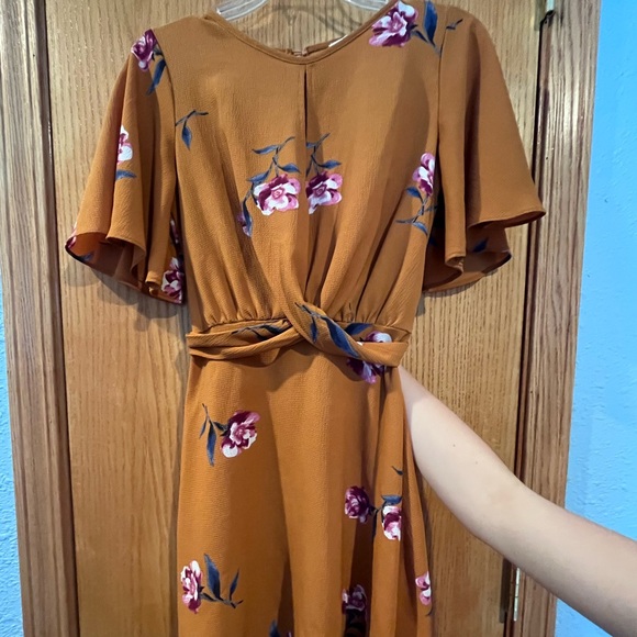 Inspired hearts Brown Floral Dress - Picture 5 of 8